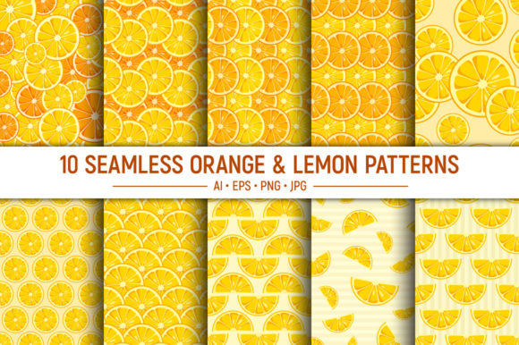 10 Lemon and Oranges Seamless Patterns: How to Choose and Use Them Without Waste