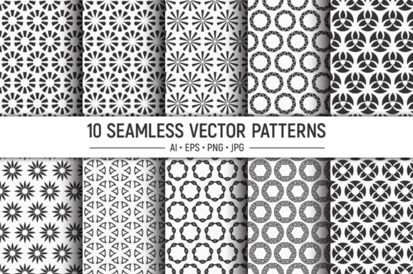 10 Seamless Circles Patterns: A Practical Evaluation of a Versatile Vector Collection