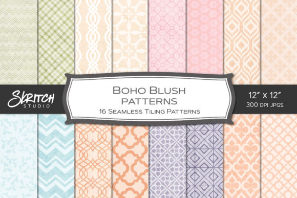 Boho Blush Seamless Geometric Patterns: A Practical Design Resource for Crafters and Creatives