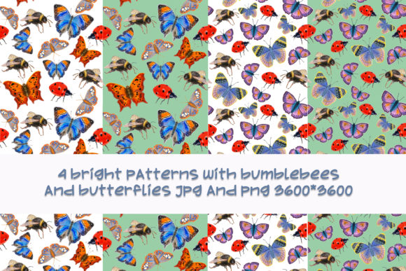 Bumblebee & Butterfly Pattern Pack