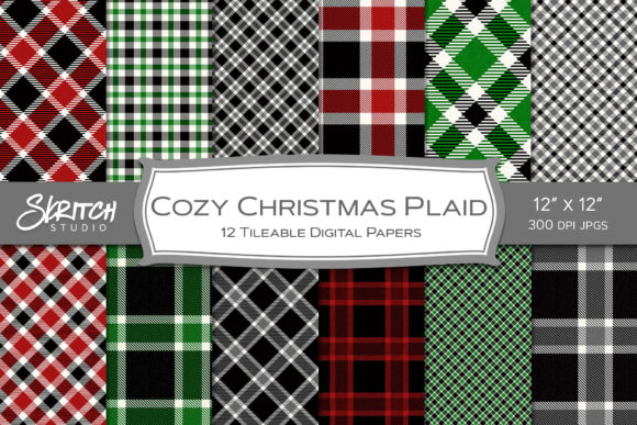 Cozy Christmas Plaid: Seamless Patterns for Holiday Creativity