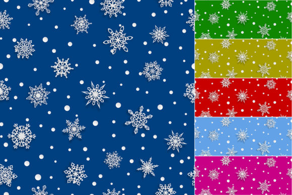 Seamless Patterns of Paper Snowflakes: A Versatile Design Resource for the Holiday Season