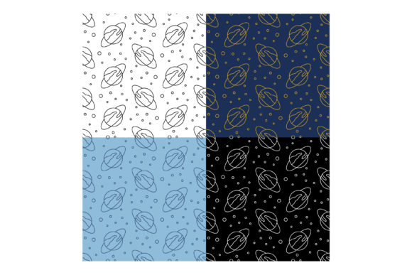 Seamless Patterns with Planet Saturn: A Practical Design Resource for Space-Themed Projects