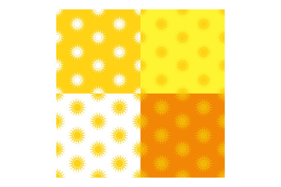 Seamless Patterns with Summer Sun