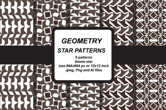Star Geometry Patterns: A Versatile Design Resource for Wallpaper and Print