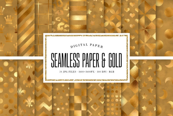 The Allure of Paper and Gold Seamless Patterns in Modern Design